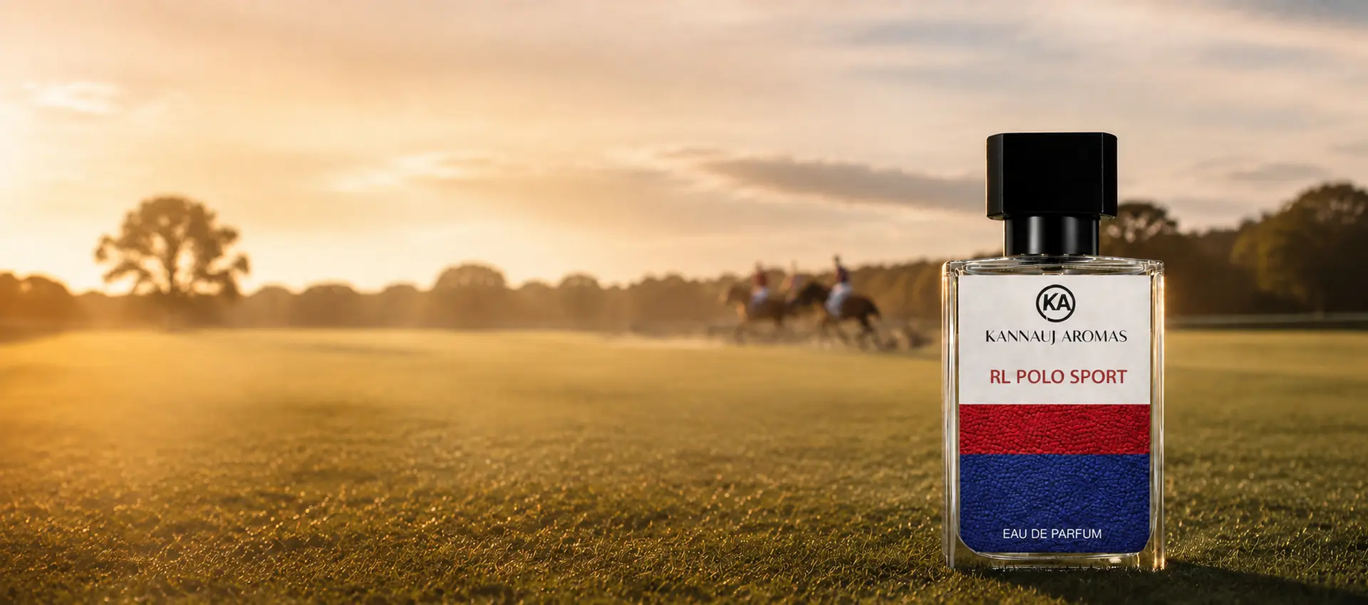 RL Polo Sport by Kannauj Aromas on an elegant polo field